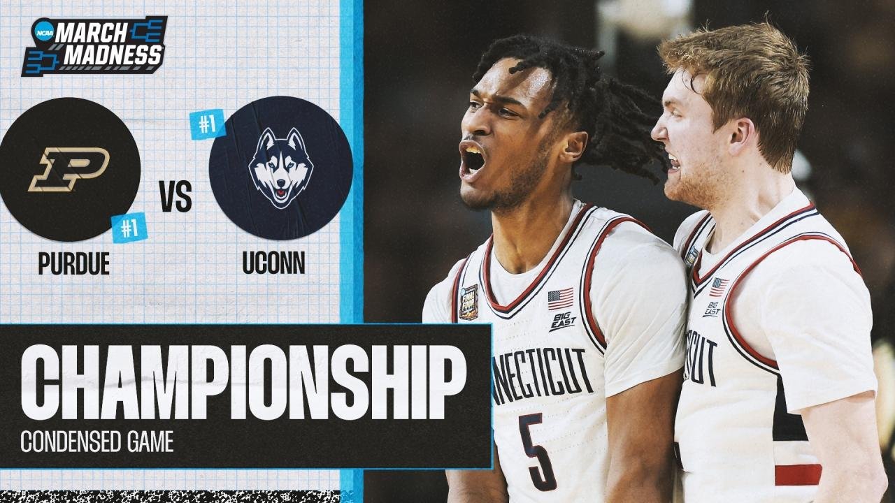 UConn Vs. Purdue - 2024 Men's National Championship Extended Highlights